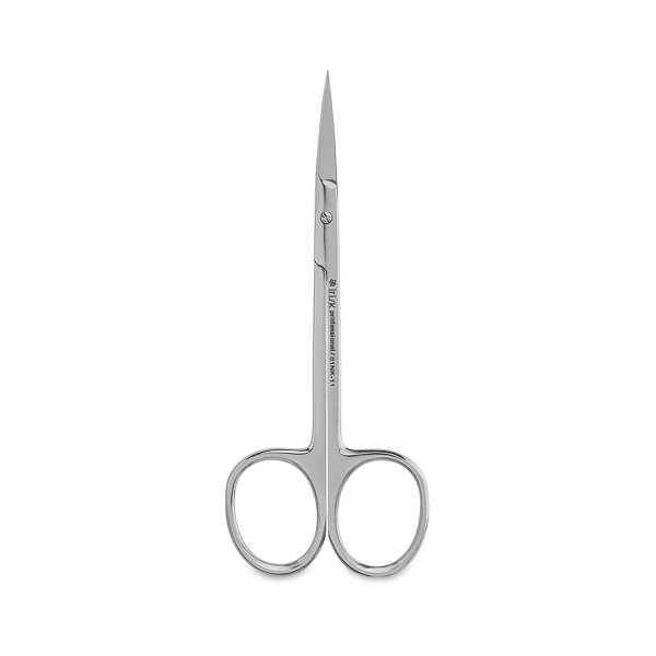 Irisk Professional Ножницы для кутикулы глянцевые, 11 см, ручная заточка, 01NK-11 купить