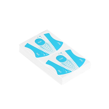 Irisk Professional Формы пластиковые для наращивания Овал, 01 Голубые, 100 шт купить