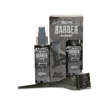 Marmara Barber Спрей для временного окрашивания волос и бороды, Black, 125 мл, с кисточкой купить
