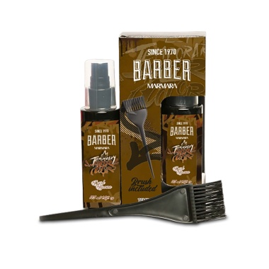 Marmara Barber Спрей для временного окрашивания волос и бороды, Dark Brown, 125 мл, с кисточкой купить
