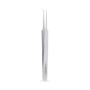 Jacks Beauty Пинцет для наращивания ресниц, изгиб (L), матовый, 12 см купить