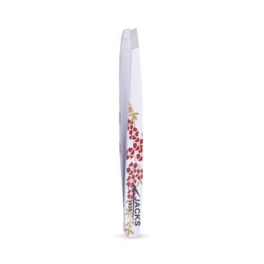 Jacks Beauty Пинцет для бровей Classic, скошенный, цветной, 10 см купить