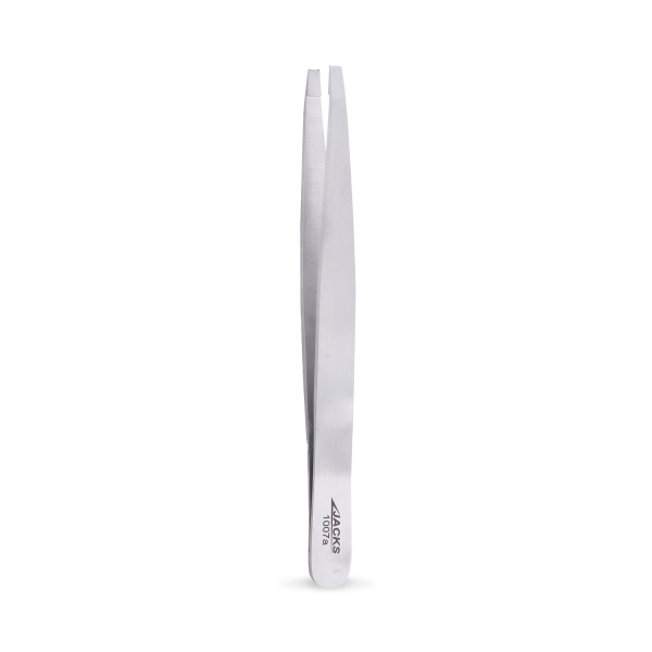 Jacks Beauty Пинцет для бровей, прямой, матовый, 10 см, купить