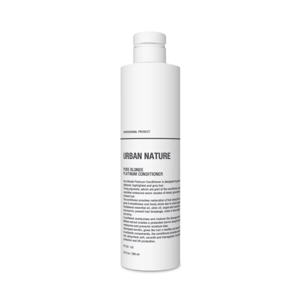 Urban Nature Кондиционер тонирующий для светлых волос Pure Blonde Platinum Conditioner, 250 мл купить