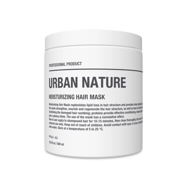 Urban Nature Маска увлажняющая для волос Moisturizing Hair Mask, 500 мл купить