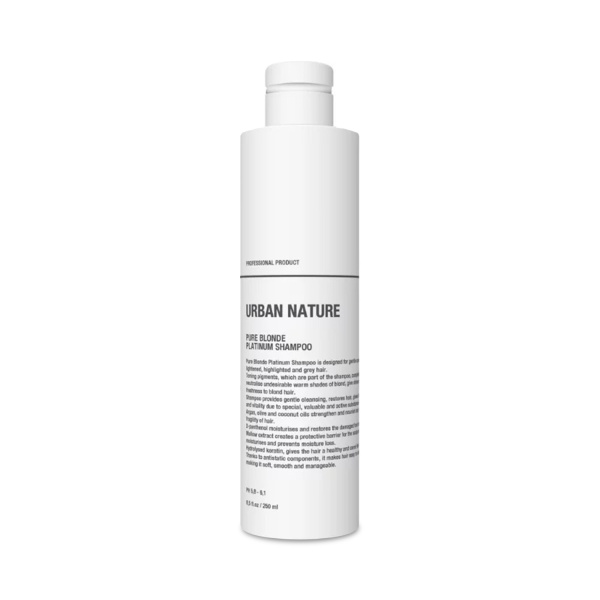 Urban Nature Шампунь тонирующий для светлых волос Pure Blonde Platinum Shampoo, 250 мл купить
