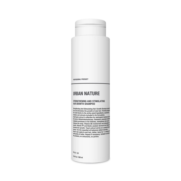 Urban Nature Шампунь укрепляющий и стимулирующий рост волос Strenthening and Stimulating Hair Grow Shampoo, 500 мл купить