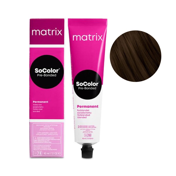 Маtrix Крем-краска для волос SоCоlоr Рrе-Воndеd, 5NW натуральный теплый светлый шатен, 90 мл купить