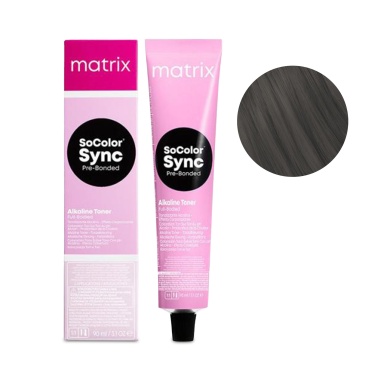 Маtrix Крем-краска для волос SоCоlоr Sync Рrе-Воndеd, 6T темный блондин титановый, 90 мл купить
