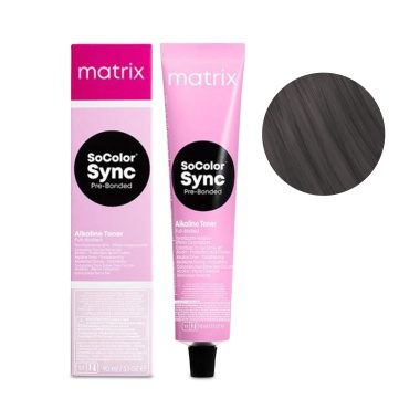 Маtrix Крем-краска для волос SоCоlоr Sync Рrе-Воndеd, 6P темный блондин жемчужный, 90 мл купить