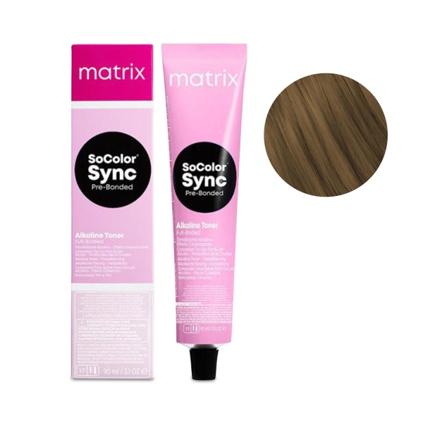 Маtrix Крем-краска для волос SоCоlоr Sync Рrе-Воndеd, 7NА блондин натуральный пепельный, 90 мл купить