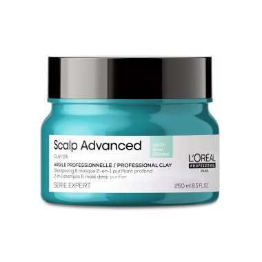 L'Оrеаl Рrоfеssiоnnеl Шампунь-маска 2-в-1 для жирной кожи головы Scalp Advanced, 250 мл купить