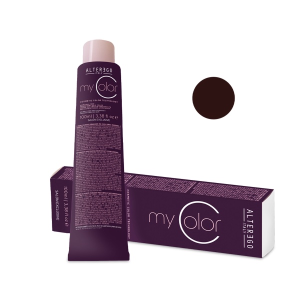 AlterEgo Перманентный краситель без аммиака My Color, 4/5 Каштановый с оттенком красного дерева, 100 мл купить