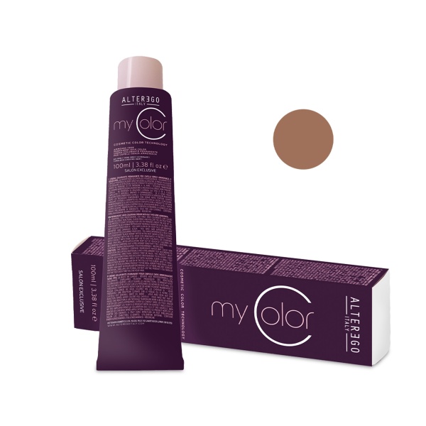 AlterEgo Перманентный краситель без аммиака My Color, 8/7 Орех светлый блондин, 100 мл купить