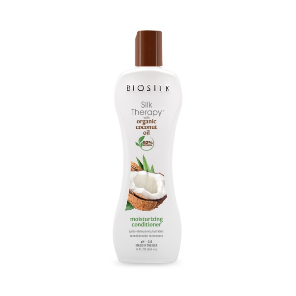 BioSilk Кондиционер для волос Organic Coconut Oil Moisturizing Conditioner, 355 мл купить