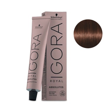 Schwarzkopf Professional Краска для волос Igora Absolute, 4-60 средне-коричневый шоколадный натуральный, 60 мл купить