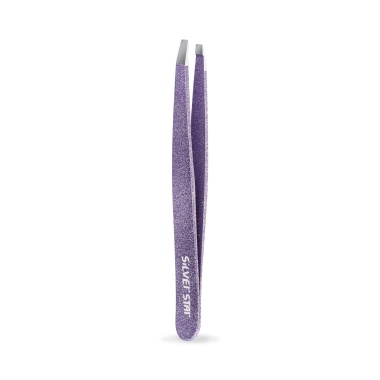 Silver Star Пинцет косой, серебряные блестки, фиолетовый купить