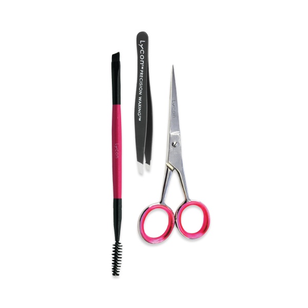 Lycon Набор для бровей Eyebrow Precision Tool Kit: ножницы, кисть, пинцет купить