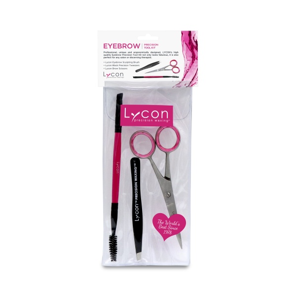 Lycon Набор для бровей Eyebrow Precision Tool Kit: ножницы, кисть, пинцет купить
