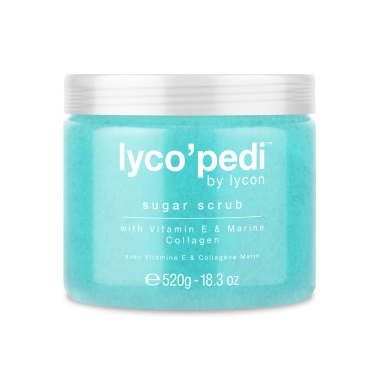 Lycon Сахарный скраб Lyco'Pedi Sugar Scrub, с коллагеном, витамином Е, лимонным чайным деревом и мятой, 520 гр купить
