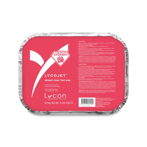 Lycon Горячий воск Лайкоджет Lycojet Hot Wax, с пустынной розой Desert Rose, суперсильный, 1000 гр купить