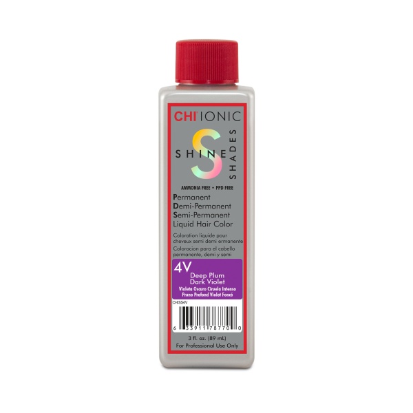 CHI Жидкая краска Ionic Shine Shades Liquid Color, 4V Глубокий сливовый темно-фиолетовый, 89 мл купить