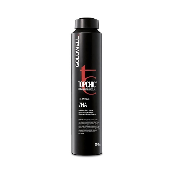 Goldwell Стойкая краска для волос Topchic, 7NA пепельно-русый натуральный, баллон, 250 мл купить