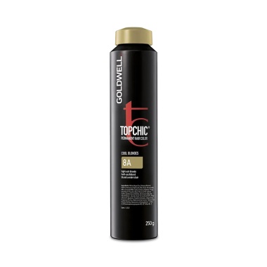 Goldwell Стойкая краска для волос Topchic, 8A светло-русый пепельный, баллон, 250 мл купить