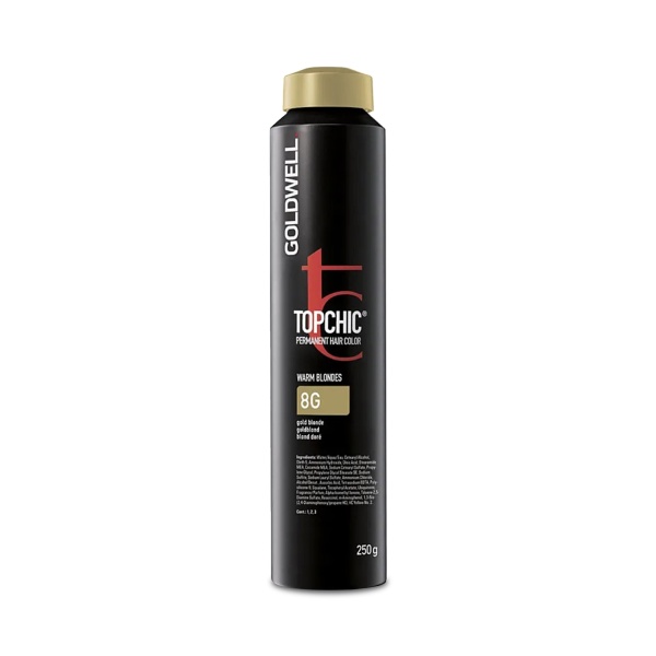 Goldwell Стойкая краска для волос Topchic, 8G русый золотистый, баллон, 250 мл купить