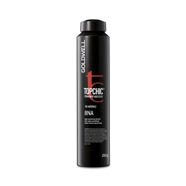 Goldwell Стойкая краска для волос Topchic, 8NA пепельный светло-русый натуральный, баллон, 250 мл купить