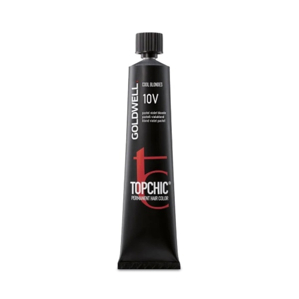Goldwell Стойкая краска для волос Topchic, 10V фиолетовый пастельный блондин, тюбик, 60 мл купить