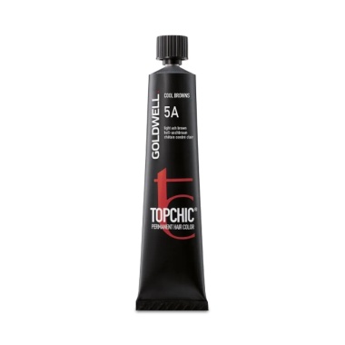 Goldwell Стойкая краска для волос Topchic, 5A светло-пепельно-коричневый, тюбик, 60 мл купить