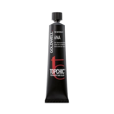 Goldwell Стойкая краска для волос Topchic, 6NA пепельный темно-русый натуральный, тюбик, 60 мл купить