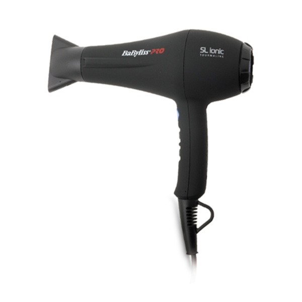 BaByliss Pro Фен SL Ionic Soft Touch, черный, 1800 Вт, ионизация, 1 насадка, черный купить