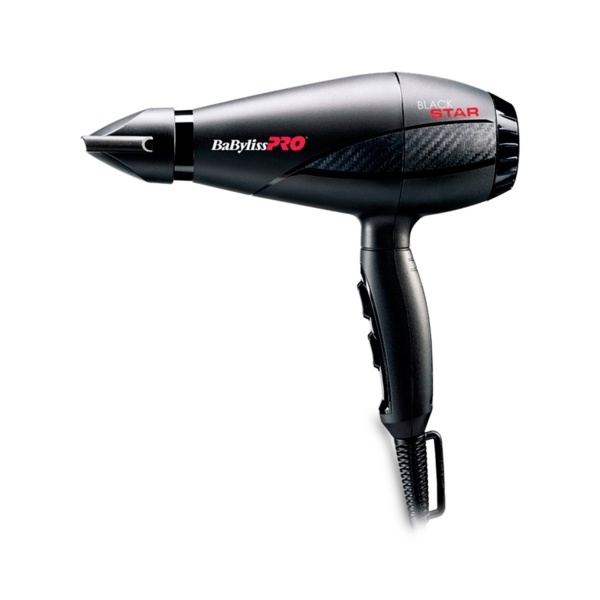 BaByliss Pro Фен Black Star, 2200 Вт, 2 насадки, черный купить