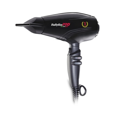 BaByliss Pro Фен Rapido, 2200 Вт, ионизация, 3 насадки + глушитель, диффузор, черный купить