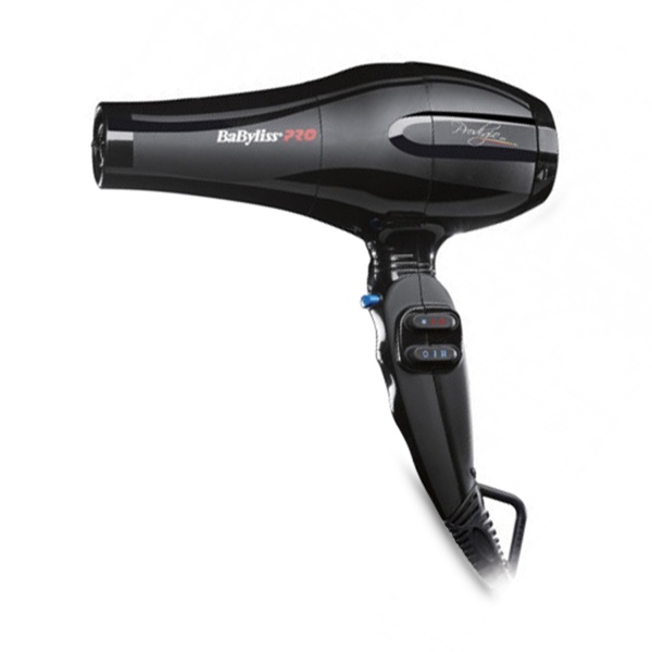 BaByliss Pro Фен Prodigio, 2300 Вт, ионизация, 2 насадки, черный купить