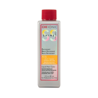 CHI Жидкая краска Ionic Shine Shades Liquid Color, 7CG Темно-медный золотой блонд, 89 мл купить