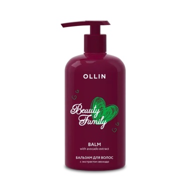 Ollin Professional Бальзам для волос с экстрактом авокадо Beauty Family, 500 мл купить