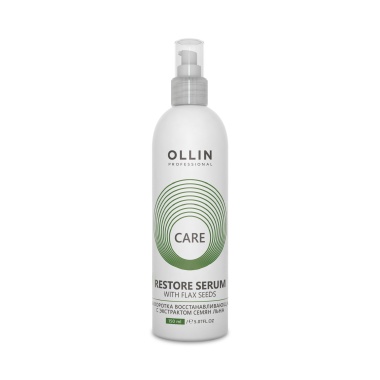 Ollin Professional Сыворотка восстанавливающая с экстрактом семян льна Care Restore Serum with Flax Seeds, 150 мл купить