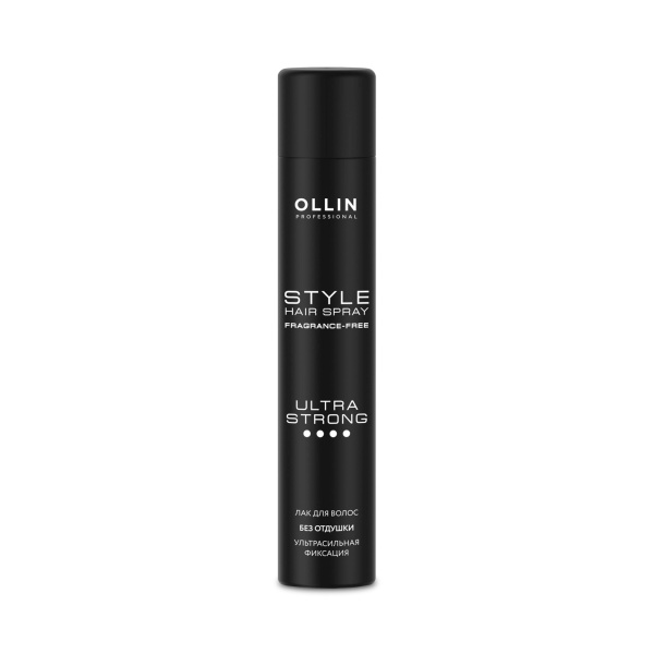 Ollin Professional Лак для волос ультрасильной фиксации без отдушки Style, 400 мл купить