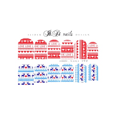 Ibdi Nails Слайдер-дизайн на прозрачной пленке, №190 купить