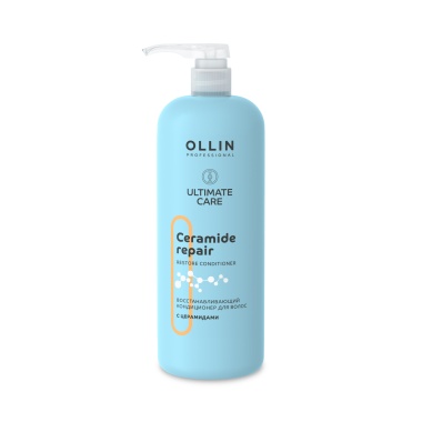 Ollin Professional Восстанавливающий кондиционер для волос с церамидами Ultimate Care, 1000 мл купить