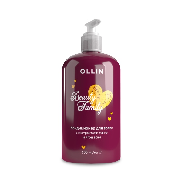 Ollin Professional Кондиционер для волос с экстрактами манго и ягод асаи Beauty Family, 500 мл купить