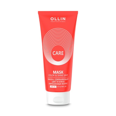 Ollin Professional Маска, сохраняющая цвет и блеск окрашенных волос Care Color&Shine Save Mask, 200 мл купить