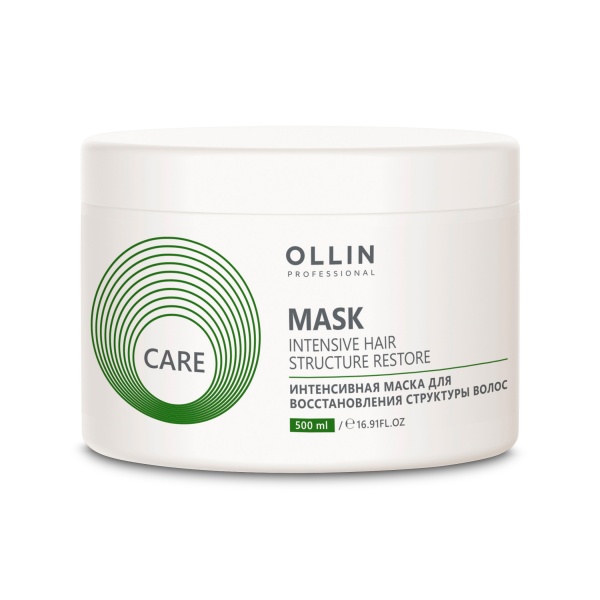 Ollin Professional Интенсивная маска для восстановления структуры волос Care Restore Intensive Mask, 500 мл купить