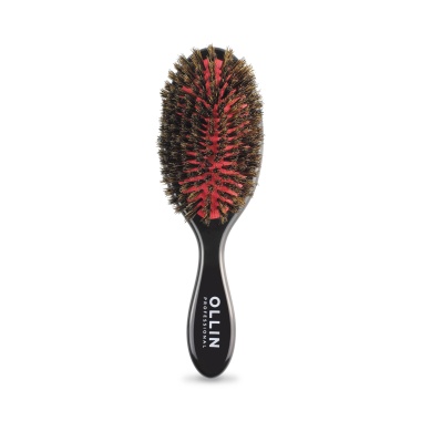 Ollin Professional Щётка массажная Elegant, 11 рядов, натуральная щетина купить