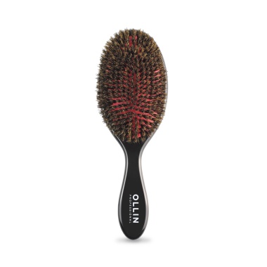 Ollin Professional Щётка массажная Elegant, 15 рядов, натуральная щетина, большая купить