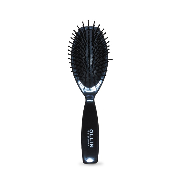Ollin Professional Щётка массажная Ellipse, овал, большая, нейлоновые штифты купить