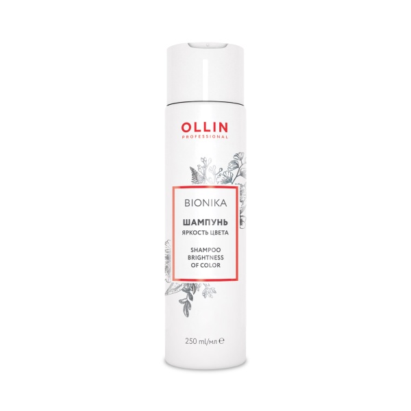 Ollin Professional Шампунь для окрашенных волос яркость цвета Bionika, 250 мл купить